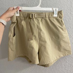 Outdoor Voices Rectrek Khaki Shorts. Size Large